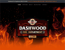 Tablet Screenshot of dashwoodvfd.com